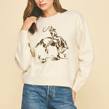 Cowboy Graphic Sweater
