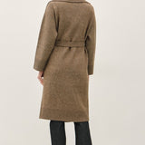 Large Collar Ribbed Coatigan