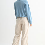 Bubble Hem French Terry Top