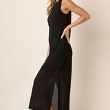 Zig Zag Textured Maxi Dress