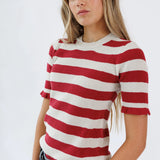 Mini Ruffle Half Sleeve Sweater