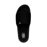 HEY DUDE Men's Phoenix Basic Knit Slide (Black)
