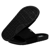 HEY DUDE Men's Phoenix Basic Knit Slide (Black)
