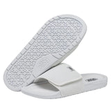 HEY DUDE Men's Phoenix Basic Knit Slide (White)