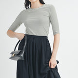 Half Sleeve Knit Tee Top