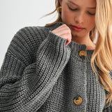 Chunky Knit Sweater Cardigan