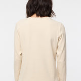 Floral Placket Knit Top