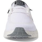 HEY DUDE Women's Sirocco Sport Stripe (White)
