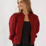 Hybrid Zip-up Bomber Jacket