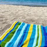 Velour Stripe Beach Towel
