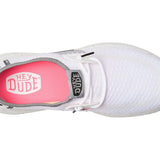 HEY DUDE Women's Sirocco Sport Stripe (White)