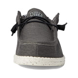 HEY DUDE Men's Wally Stretch Canvas (Black)