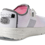 HEY DUDE Women's Sirocco Sport Stripe (White)