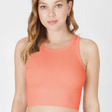 Chevron High Neck Crop Top (NikiBiki)