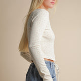 Floral Print Cropped Cardi Top