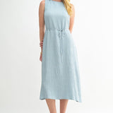 Total Texture Sleeveless Midi Dress
