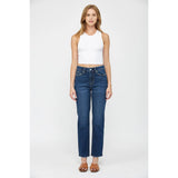 Vivian Super High Wedgie Straight Jean (Mica Denim)