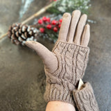 3-In-1 Cable Knit Gloves