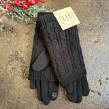 3-In-1 Cable Knit Gloves