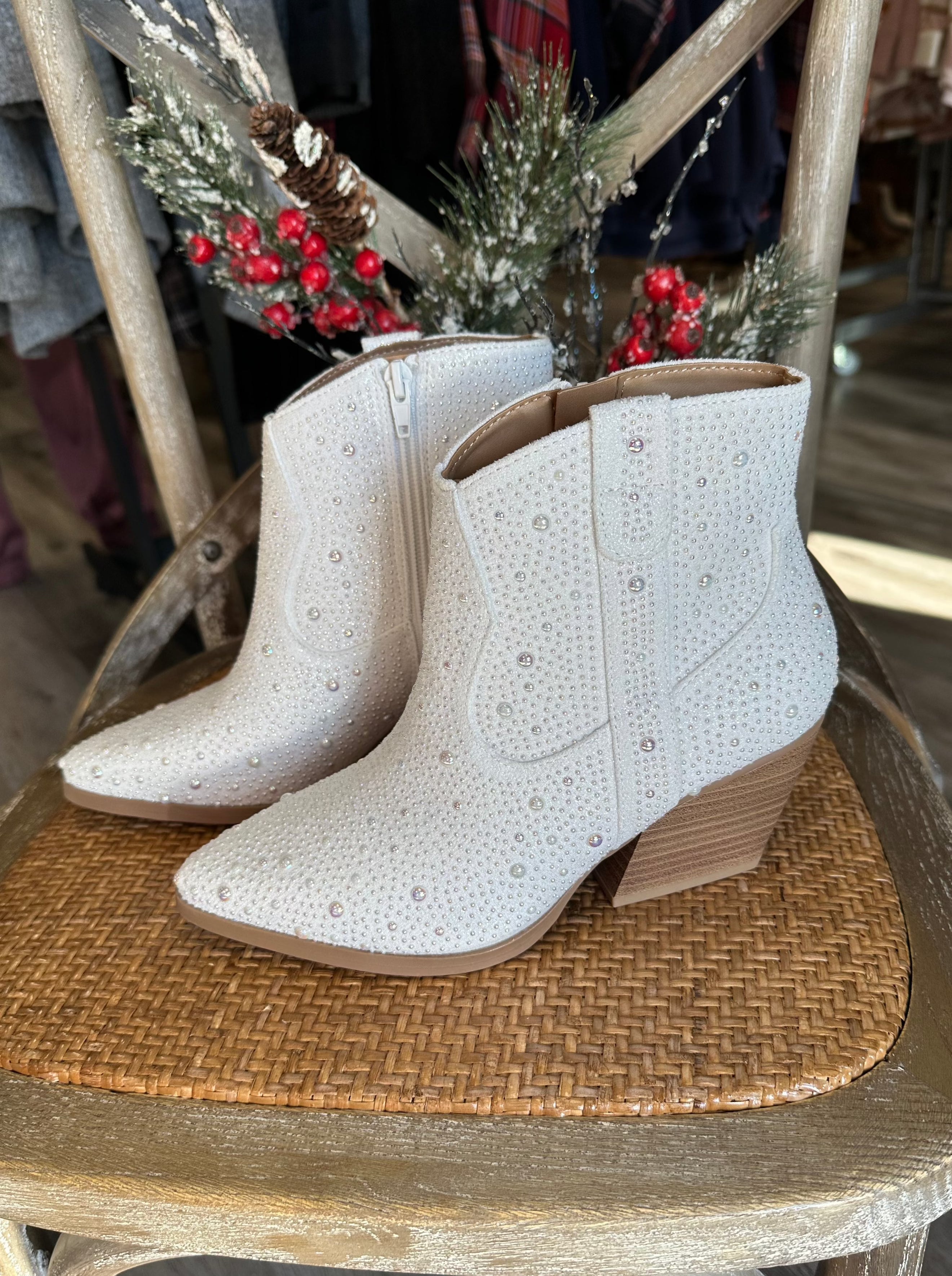 Cowboy Boots Soda Booties SODA Shelby Rhinestone Bootie – 9th