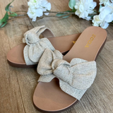 Writer Bow Slip On Sandal