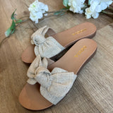 Writer Bow Slip On Sandal