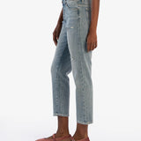 Elizabeth Slouchy High Rise Boyfriend Crop (KUT From The Kloth)