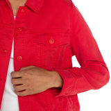 Shirred Back Trucker Jacket