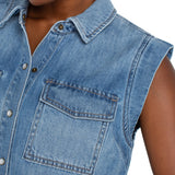 Sleeveless Shirt w/Pockets