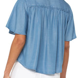 Half Sleeve Shirred Blouse (Liverpool)