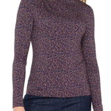 Shirring Detail Mock Neck Knit Top (Liverpool)