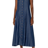 Sleeveless Button Down Maxi Dress (Liverpool)