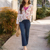 Straight Leg Cropped Denim Jean (Grace & Lace)