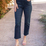 Straight Leg Cropped Denim Jean (Grace & Lace)