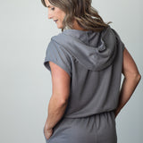 French Terry Hooded Jumpsuit
