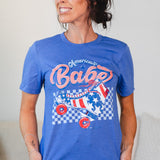 "American Babe" Rollerskate Graphic Tee