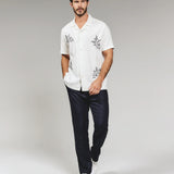 Heath Linen Camp Shirt (7 Diamonds)