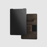 GROOVE LIFE® Leather Wallet (Gun Metal/Brown).