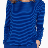 Striped Long Sleeve Knit Top (Liverpool)