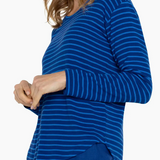 Striped Long Sleeve Knit Top (Liverpool)