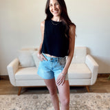 Linen Blend Crop Tank