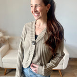 One Button Knit Cardi