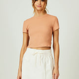 Core Ribbed Crop Tee (7 Diamonds)