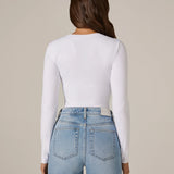Sleek Long Sleeve Bodysuit (7 Diamonds)