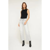 Alivia Mid Rise Wide Leg Jean (Mica Denim)