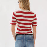 Mini Ruffle Half Sleeve Sweater