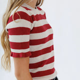 Mini Ruffle Half Sleeve Sweater