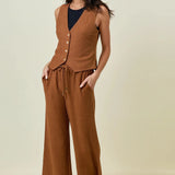 Total Texture Wide Leg Pant