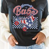 "American Babe" Rollerskate Graphic Tee