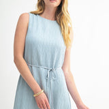Total Texture Sleeveless Midi Dress